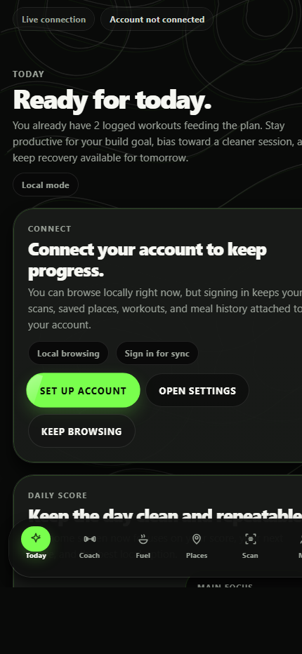 Kineo live home route